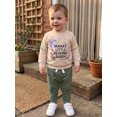 thumbnail image 6 of RUINIXCW Toddler Baby Boy Spring Fall Winter Outfit Mama's Little Reading Buddy Letter Dragon Print Long Sleeve Sweatshirt and Jogger Pants Set, 6 of 8