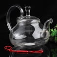 thumbnail image 2 of 1Pc Glass Teapot Raised Handle Teapot Glass Tea Ware for Scented Tea Embellished Teapot Transparent, 2 of 8