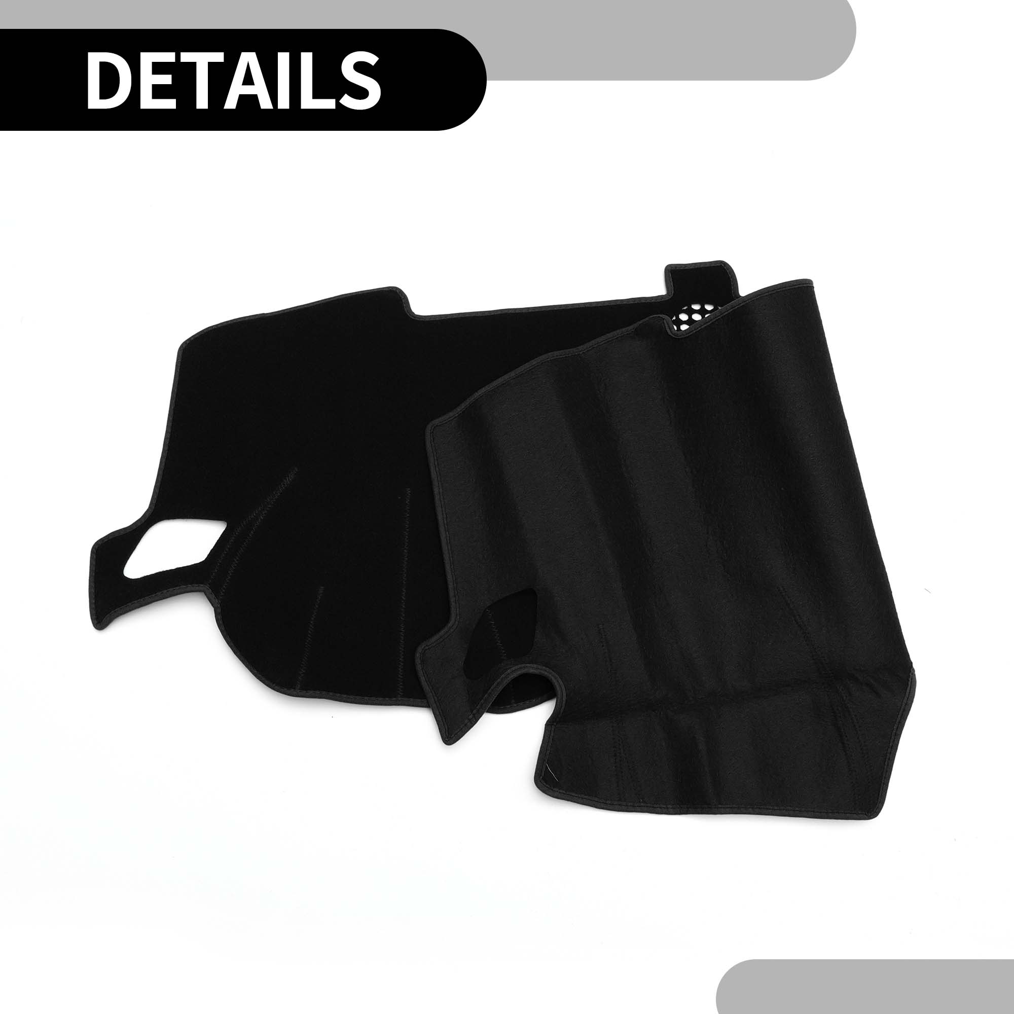 Unique Bargains for Nissan Maxima 2016-2023 Dashboard Cover Sun Shade Carpet Black