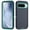 Darkblue+Green, variant on Feishell Case for Google Pixel 9 / 9 Pro,Heavy Duty 3 Layer Military Protection with Hidden Kickstand Shock Resistant Armor Hybrid Bumper Rugged Rubber Phone Cover,Purple+Pink