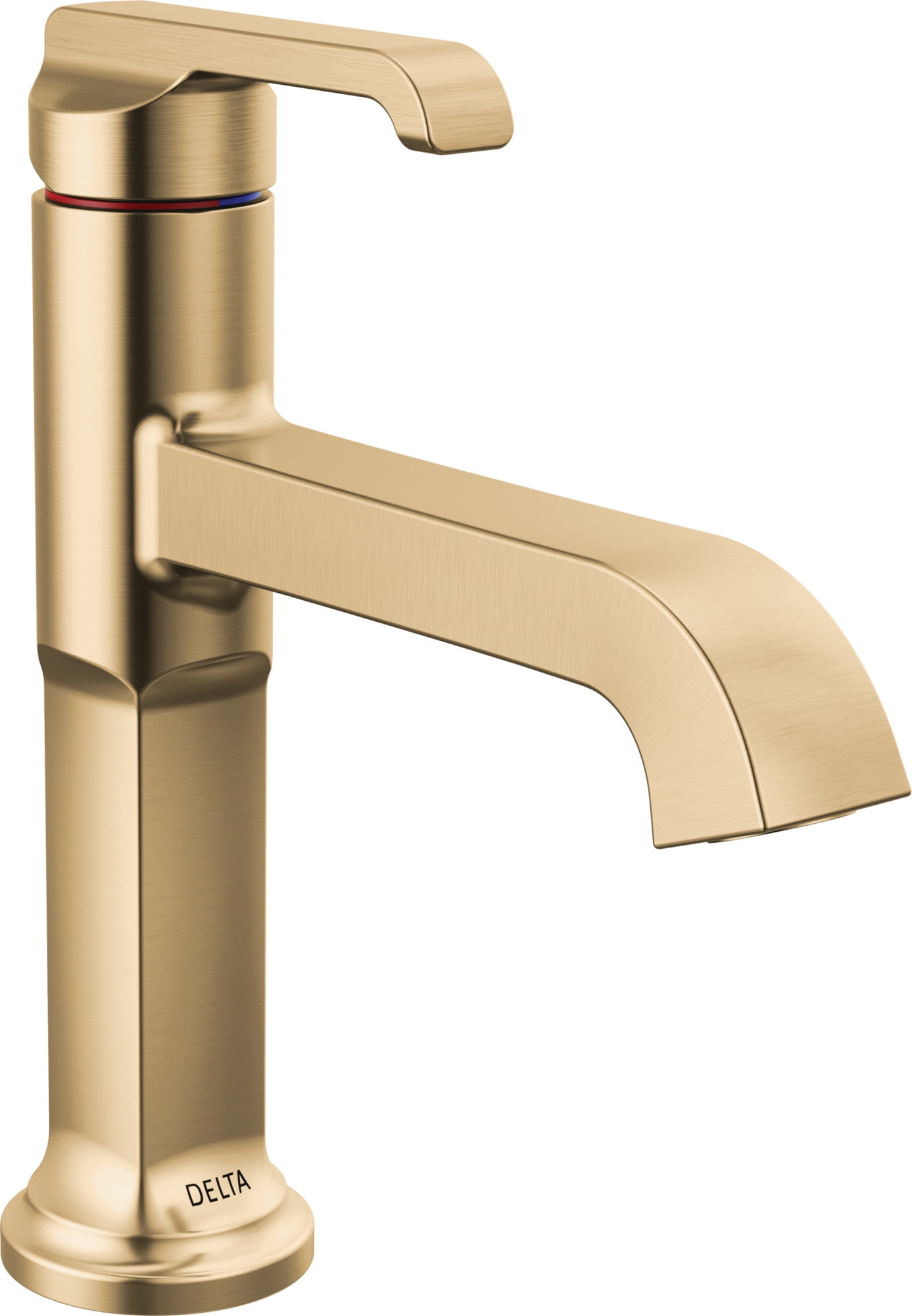 Delta 589LpuDst Tetra 1.2 GPM Single Hole Bathroom Faucet Lumicoat