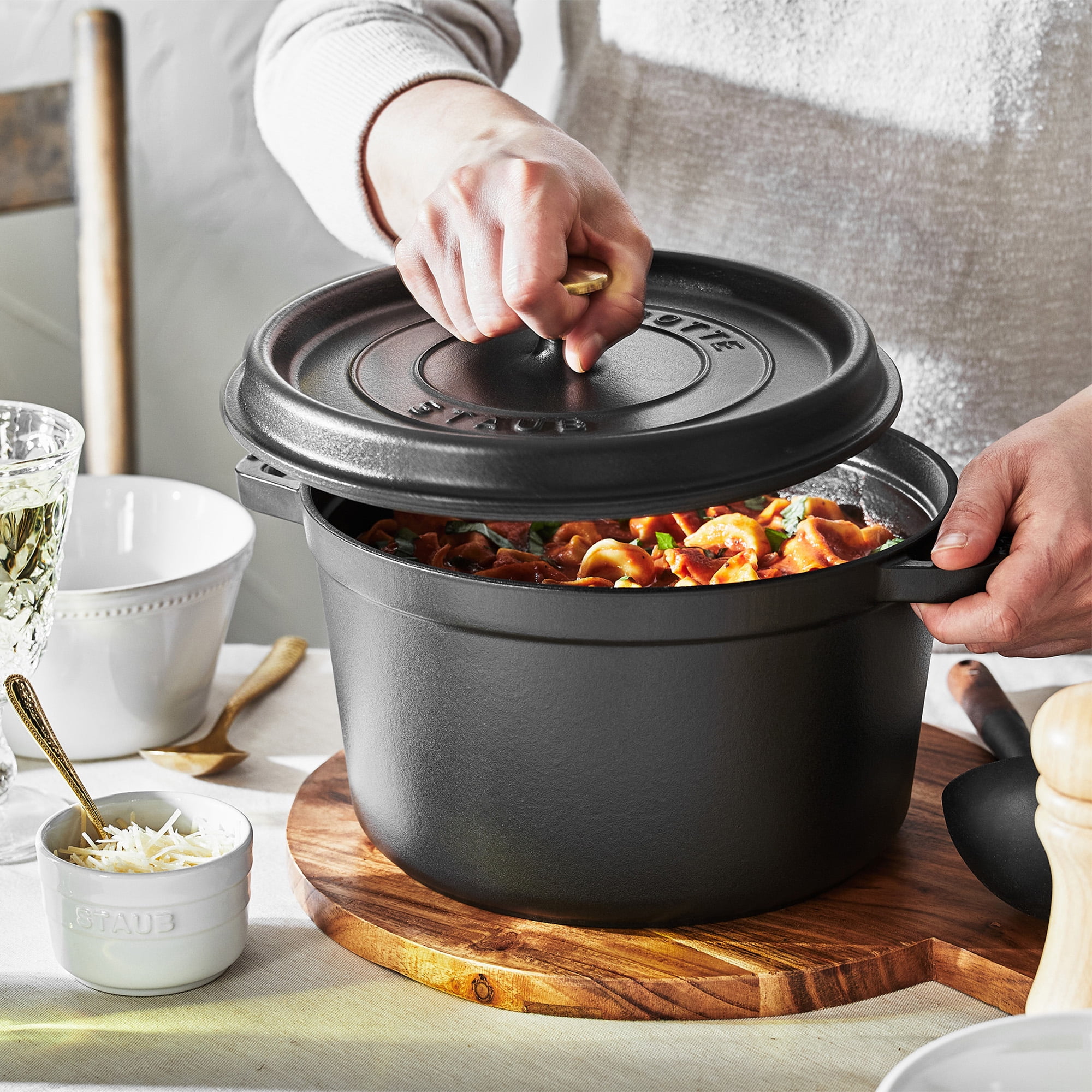 I finally got my hands on one of these and I'm thrilled! What should I make  first? This is the Staub 5 qt Tall Cocotte and it's my first Dutch Oven. 