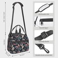 thumbnail image 2 of Uemuo Colorful Tropical Leaves Printed Lunch Bag Lunch Box Reusable Insulated Lunch Tote Bag, Leakproof Thermal Cooler Sack Food Handbags Case High Capacity, 2 of 5