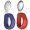 Red+Blue, variant on Toddler Utensils - Baby Forks and Spoons Set - Kids Stainless Steel Silverware - Children Safe - Self Feeding - Dishwasher Safe (Orange Green)