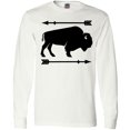 thumbnail image 3 of Inktastic Buffalo Cute Animal Western Long Sleeve T-Shirt, 3 of 5