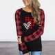 thumbnail image 5 of Camisas A Cuadros de Navidad Para Mujer, Blusas de Manga Larga Con Cuello Redondo Y Costuras Sueltas A La Moda, Blusa de Otoño Odeerbi ODB205586, 5 of 9