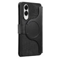 thumbnail image 2 of Funda tipo libro magnética desmontable de cuero para Samsung Galaxy S25 Edge, 2 of 5