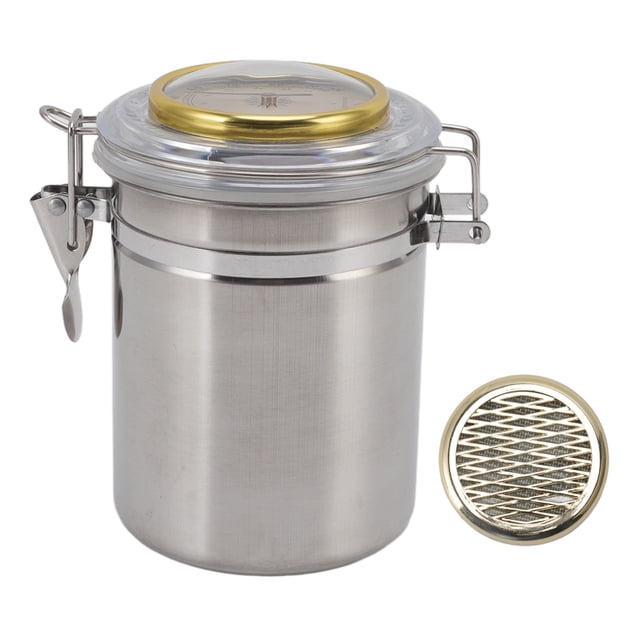 Tarro humidificador, tarro para puros, tarro de almacenamiento de acero inoxidable, tarro de almacenamiento de acero inoxidable de alta capacidad