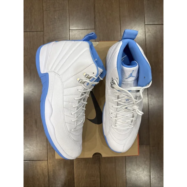 N I-K-E A i r-Jor-dan 12 Retro Melo (2025) White Blue CT8013-112 Men's 13 New