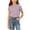 Purple, variant on Zpanxa Girl Shirts Short Sleeve Crew Neck Back Graphic Print Toddler Casual Basic Tee 5 Years