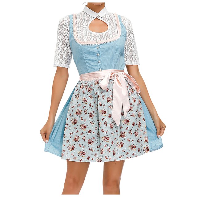 DuoJiaJ Cosplay Performance Style Lace Design Outfit For Home Outings Perfect For All Seasons Ideal For Pairing With Festive Shoes