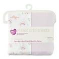 thumbnail image 5 of (2 pack) Parent's Choice 2-Piece 200 Thread Count Cotton Bed Sheet Set, Crib, 5 of 11