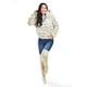 thumbnail image 1 of Chamarra de peluche con capucha Roman Fashion, Juvenil, Hueso, Beige, M, 1 of 6