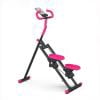 Stair Stepper with 6-Level Adjustable Handrails, 330lb Weight Capacity Stair Climber for Full-Body Exercise, Compact Foldable Step Machines for Home Workouts & Small Spaces, Pink