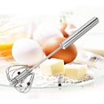 thumbnail image 5 of 2 batidores de huevos, batidor semiautomático multifuncional de acero inoxidable, batidor de leche, batidor giratorio para utensilios de cocina (12 pulgadas + 10 pulgadas), 5 of 5