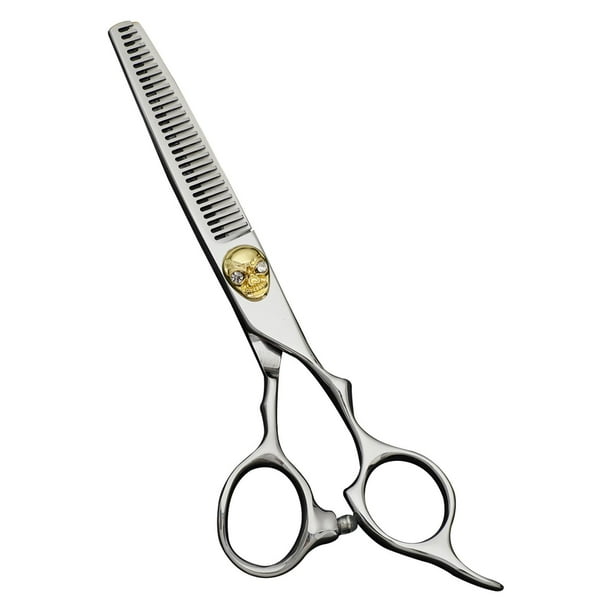 Tijeras de adelgazamiento para corte de cabello de material acero inoxidable Tijeras de adelgazamiento profesionales para salón de peluquería para flequillo - Adelgazamiento del cráneo de oro