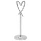 thumbnail image 5 of Soporte para números de mesa, Clips para tarjetas de nombre duraderos multiusos en forma de corazón para bodas, fiestas, oficinas (plata), 5 of 5