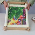thumbnail image 4 of 1pc Square Embroidery Hoop, Tapestry Scroll Embroidery Frames, Beech Wood Cross Stitch Frame, Needlepoint Holder For Sewing, 4 of 4