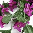 thumbnail image 5 of Sufanic 4 Petals 2.8Ft Fake Ivy Vine Flowers Garlands Plants Artificial Flower Hanging Ivy for Home Hotel Office Wedding Party Garden Craft Art Wall Decor,Fuchsia, 5 of 10