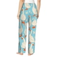 thumbnail image 3 of Bingfone Pajamas For Women,White Geese And Flower Pajama Pants With Pockets-Large, 3 of 9