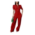 thumbnail image 1 of Jumpsuit YSINTL pantalones anchos de cintura alta para mujer, 1 of 5