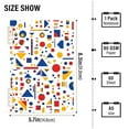 thumbnail image 2 of FORMRS 1-Subject Spiral Notebook 8" x 5" College Ruled 60 Refillable Sheet A5 Hard Cover, 2 Pack, Simple Shapes, 2 of 7