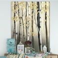 thumbnail image 2 of Designart 'Golden Birch Forest IV' Cabin & Lodge Canvas Artwork, 2 of 3