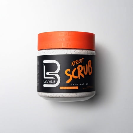 L3 - Level 3 Apricot Facial Scrub - Great for All Skin Types - Reduces Acne - Reduces Clogged Pores - Gentle and Effective Exfoliation