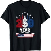 4th of July 1776 2026 Patriotic Anniversary Red White Blue T-Shirt- Classic Unisex 100% Cotton Crew Neck T-Shirt Breathable Casual Everyday Wear Affordable Graphic Free shipping t shirts
