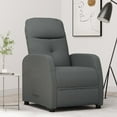 thumbnail image 1 of vidaXL Recliner Chair Dark Grey Fabric, 1 of 5