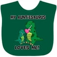 thumbnail image 3 of Inktastic My Auntiesaurus Loves Me Boys or Girls Baby Bib, 3 of 4