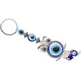 thumbnail image 2 of AVEKI Evil Eye Owl Keychain Blessing Gift Beautiful Appearance Exquisite Craftsmanship Turkish Crystal Amulet for Home Gifts 0517M, 2 of 7
