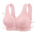 thumbnail image 4 of Lixiuxyad Sports Bra with Cups Women's Front Buttoned Large Sized Bra Vest Style Underwear Women's Bras Without Steel Rings, 4 of 6