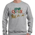 thumbnail image 2 of Sleigh Queen Sweatshirt Unisex 4X-Large Grey, 2 of 5