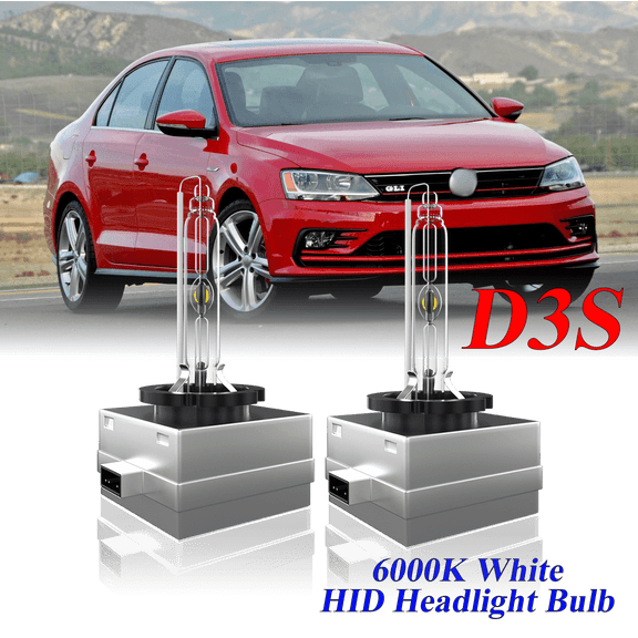 For Volkswagen Jetta 2013-2016 2017 2018 D3S HID Headlight High/Low Beam 6000K Crystal White Xenon Bulbs Set 2