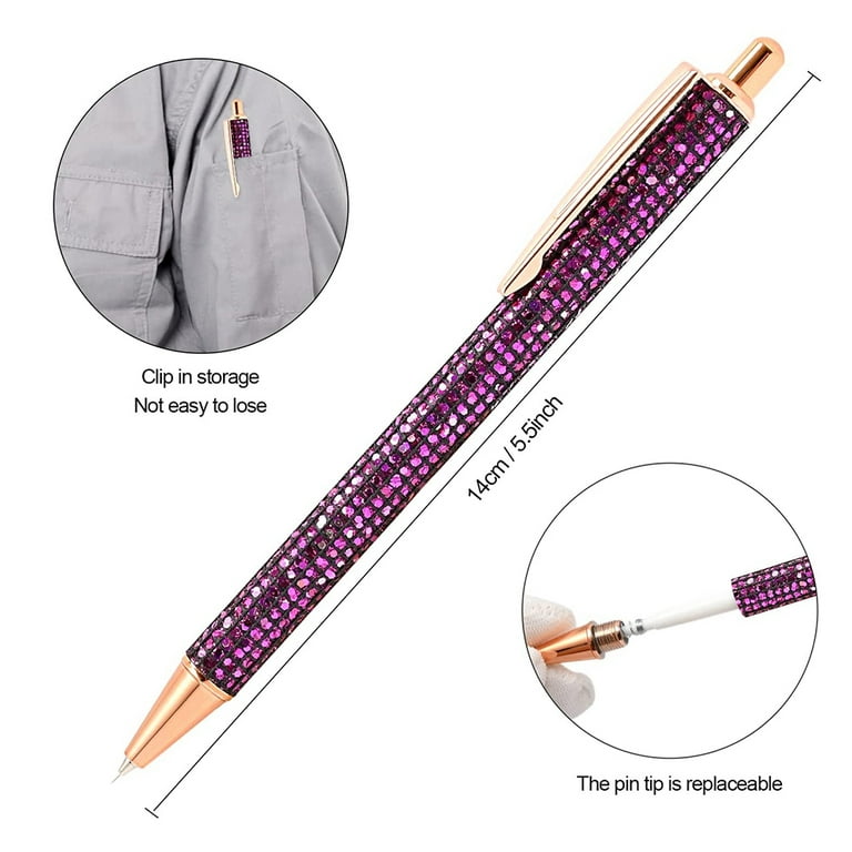 NEWISHTOOL 2 Pack Glitter Purple Pin Pen, Air Release Pin Pen Weeding Tool  Craft Weeding Pen