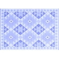 thumbnail image 1 of Ahgly Company Indoor Rectangle Southwestern Blue Country Area Rugs, 2' x 4', 1 of 4