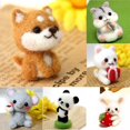 thumbnail image 1 of DIY Wool Felt Craft Kit for Adults - Create Adorable Animals Like Pandas & Elephants with Soft High-Quality Felt, Complete Tool Set Included - Easy-to-Use Handcraft Supplies for Relaxing Creative, 1 of 5