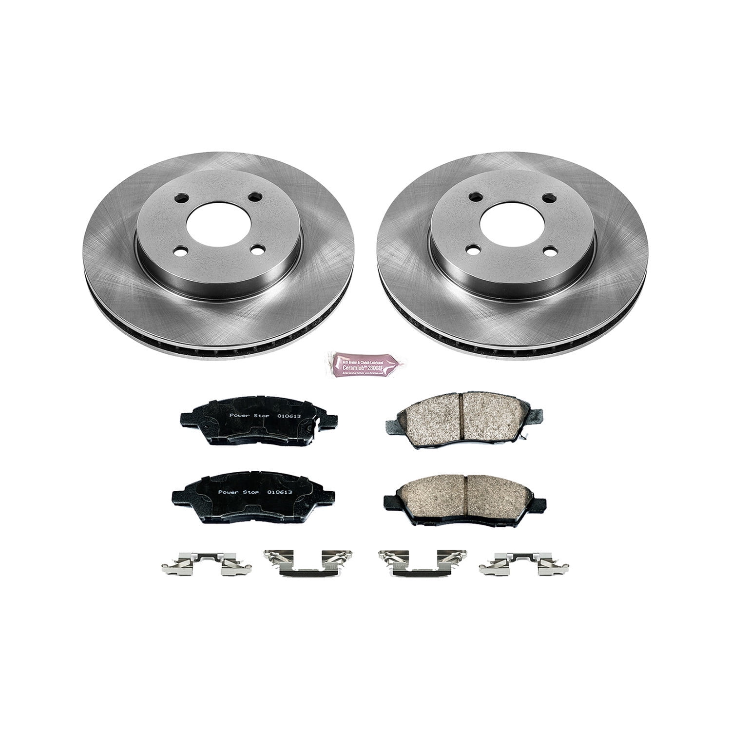 PowerStop Front Stock Replacement Brake Pad and Rotor Kit