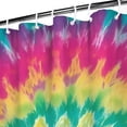 thumbnail image 3 of Colorful Rainbow Tie Dye Spiral Pattern Shower Curtain 36"x72" ,Bathroom Decorative Shower Curtains Set with 12 Hooks,Modern Waterproof Washable Shower Curtain, 3 of 6