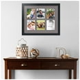 thumbnail image 2 of ArtToFrames Collage Photo Picture Frame with 6 - 4.5x5.5 Openings, Framed in Black with Pewter and Black Mats (CDM-3926-151), 2 of 8