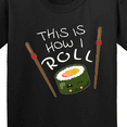 thumbnail image 4 of Inktastic This is How I Roll Cute Sushi Youth T-Shirt, 4 of 5