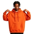thumbnail image 2 of Men Fleece Hooded Sweatshirt Casual Long Sleeve Hoodies Long Sleeve Fall Winter Lightweight Plain Hooded Sweatshirts Long Sleeve Hooded Pullover Sweatshirts Blouse, 2 of 7