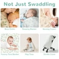 thumbnail image 4 of HECCEI Baby Muslin  Swaddle Blankets 47" x 47",Bamboo Cotton Unisex Newborn Essentials, Soft Check, 4 of 7