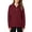 Wine, variant on Arshiner Girls Half Zip Turtleneck Sweatshirt Chunky Knit Drop Shoulder Loose‑Fit Quarter Zip Long Sleeve Pullover Sweater | Casual Warm Fall Winter Fashion Clothes for Teen Girls for 7-16 Years