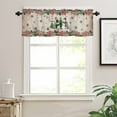 thumbnail image 3 of Christmas Kitchen Valances for Windows 60x18 Inch Kitchen Curtains Valances Rod Pocket Snowman Snowflake Xmas Tree Winter Vintage Bathroom Window Valances for Window Treatment Decor, 3 of 6