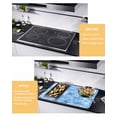 thumbnail image 3 of nqOlkjepod Large Induction Cooktop Protector Mat 24"x21", Blue White Starfish Stove Top Covers for Electric Stove, Watercolor Abstract Undersea Art Stove Burner Cover Mats, Glass Top Stove Cover, 3 of 8