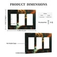 thumbnail image 3 of Cat Astronaut Switch Cover Decorative Wall Plate 3-Gang Standard Size, 3 of 5