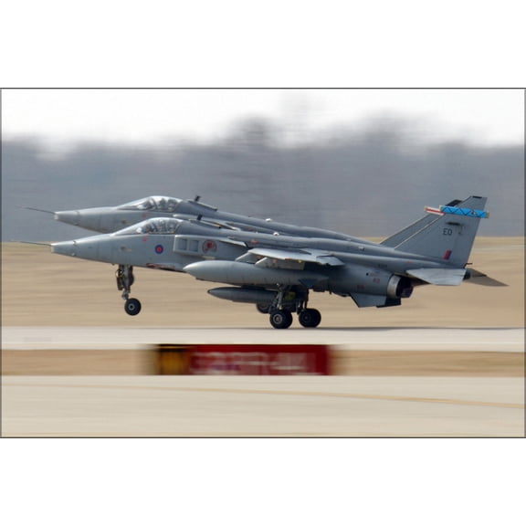 24"x36" Gallery Poster, Jaguar GR3s 6 Sqn RAF taking off from St Louis 2006.jpeg files