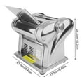 thumbnail image 2 of TFCFL Commercial Stainless Electric Dough Roller Sheeter Noodle Pasta Maker Machine 135W 110V, 2 of 16
